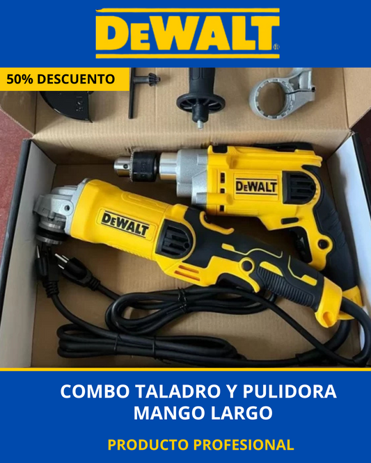 🔧 Taladro percutor 650W + 🌀 Pulidora 850W con 6 velocidades